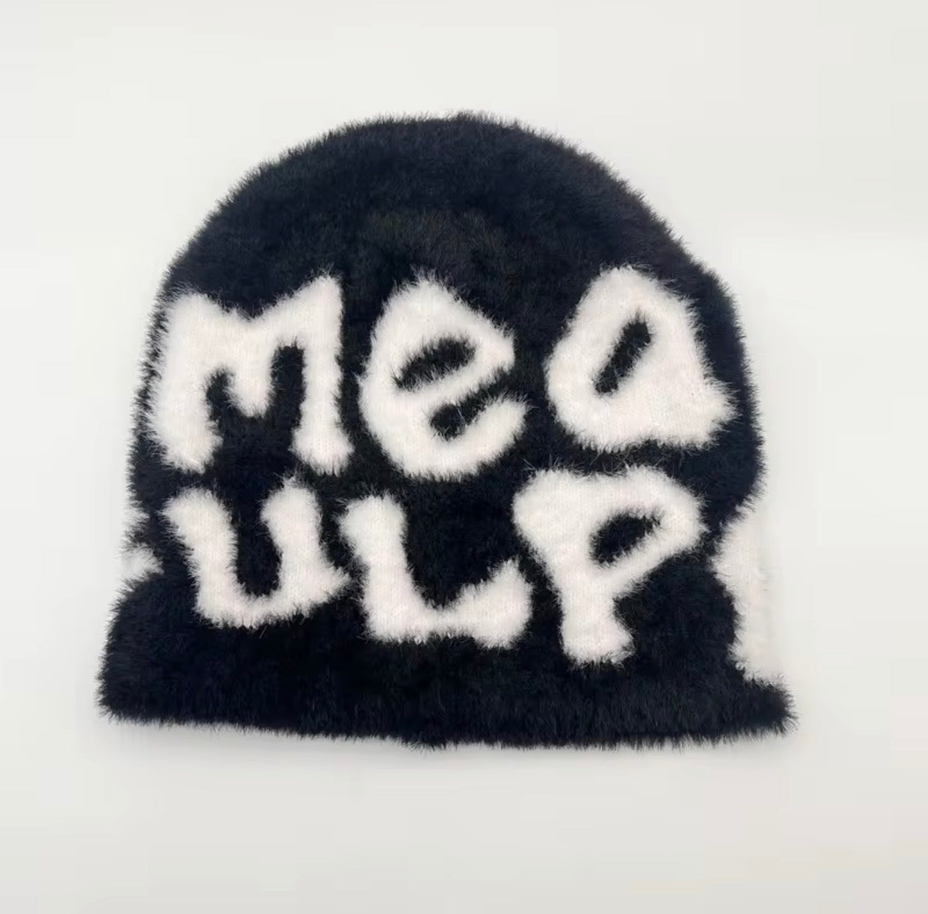 Fuzzy Mea Culpa Beanies