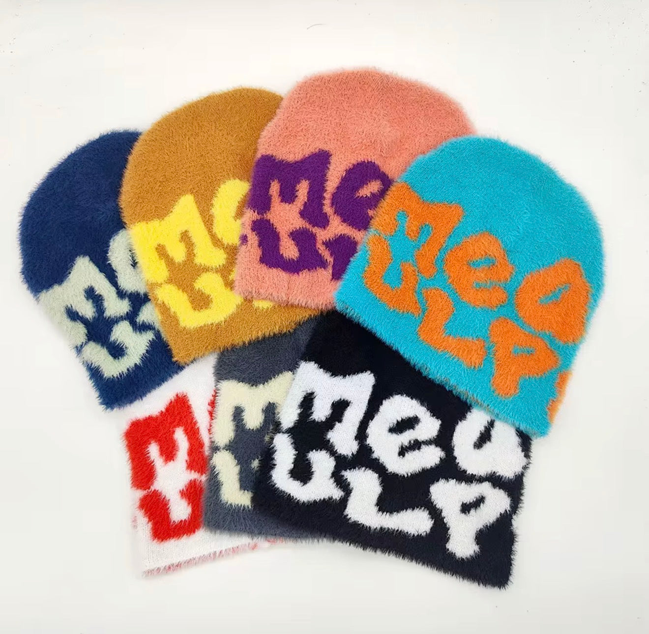 Fuzzy Mea Culpa Beanies