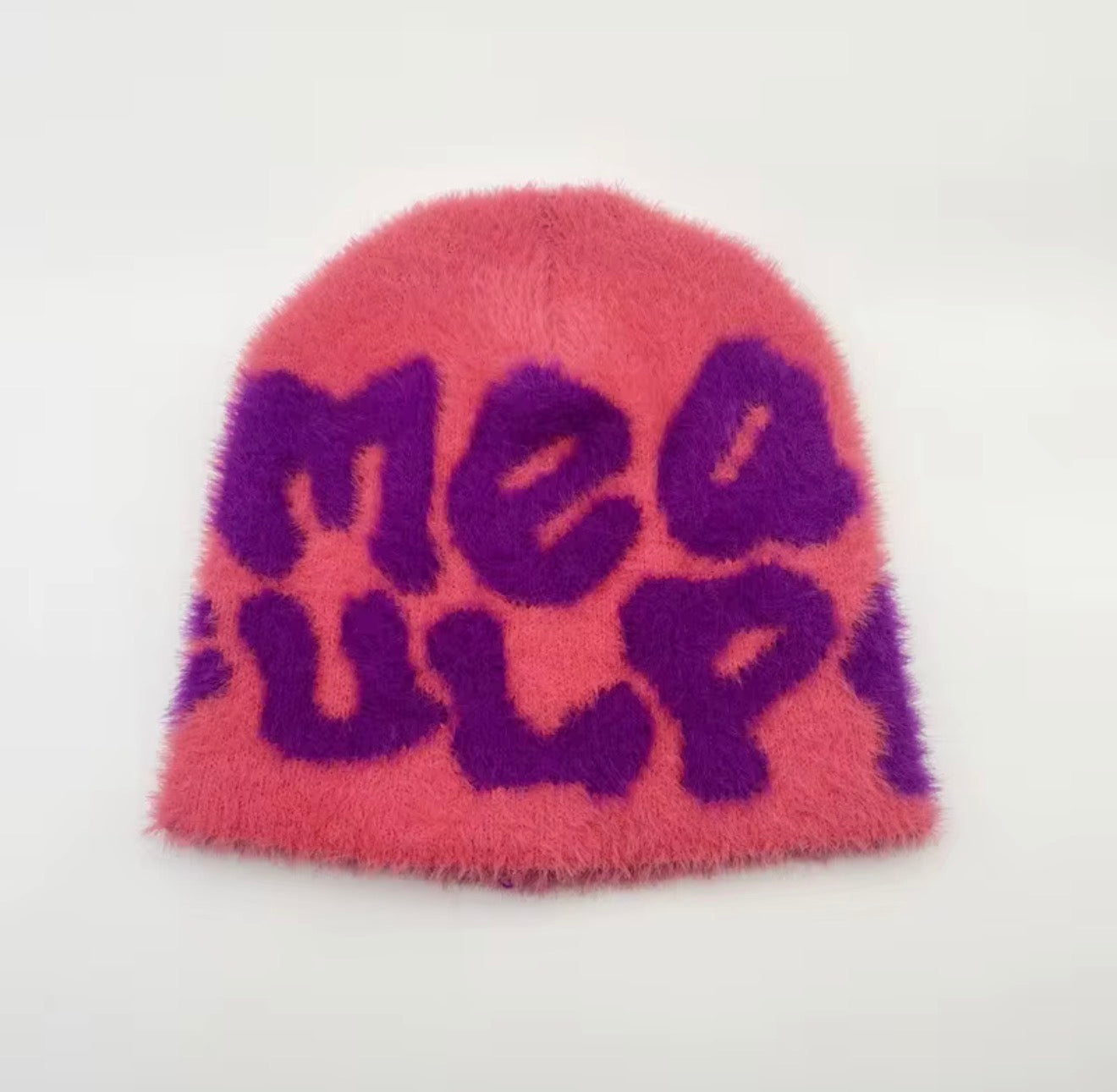 Fuzzy Mea Culpa Beanies